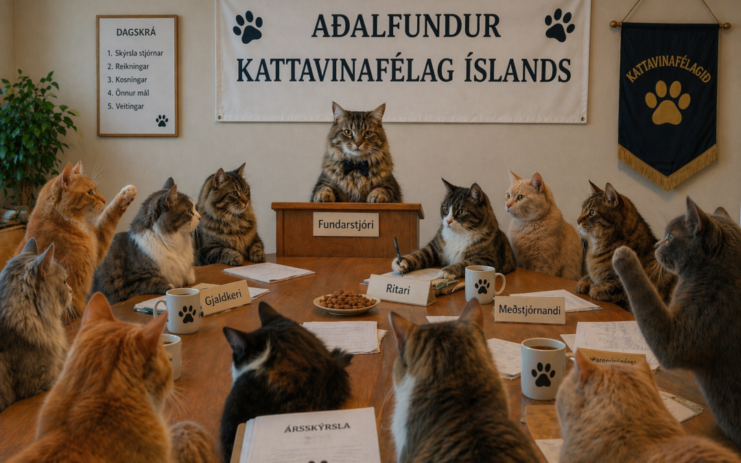Aðalfundur Kattavinafélags Íslands þriðjudaginn 5. maí 2026